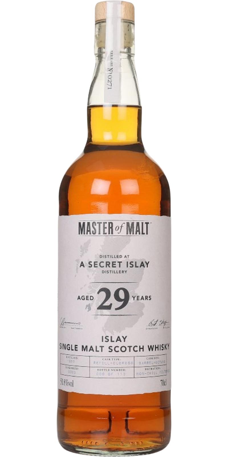 A Secret Islay Distillery 1993 – Master of Malt (MoM)